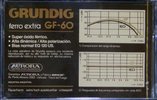 Compact Cassette Grundig GF 60 Type I Normal 1991 Latin America