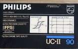Compact Cassette Philips UC II 90 Type II Chrome 1984 Europe