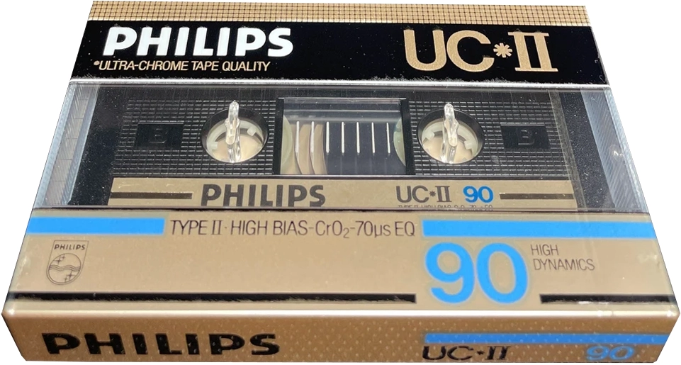 Compact Cassette Philips UC II 90 Type II Chrome 1984 Europe