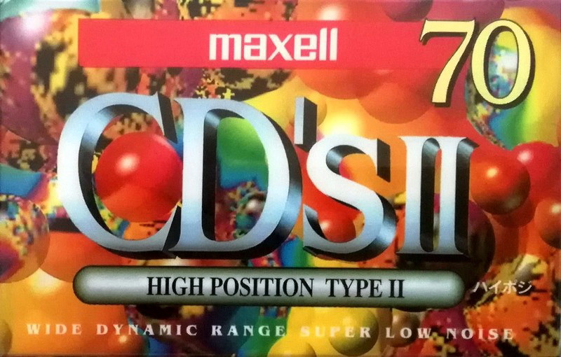 Compact Cassette Maxell CD`s II / CD`s 2 70 "CDS2-70G" Type II Chrome 1994 Japan