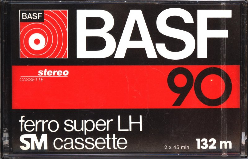 Compact Cassette BASF Ferro Super LH 90 "Rectangular Window" Type I Normal 1978 Germany