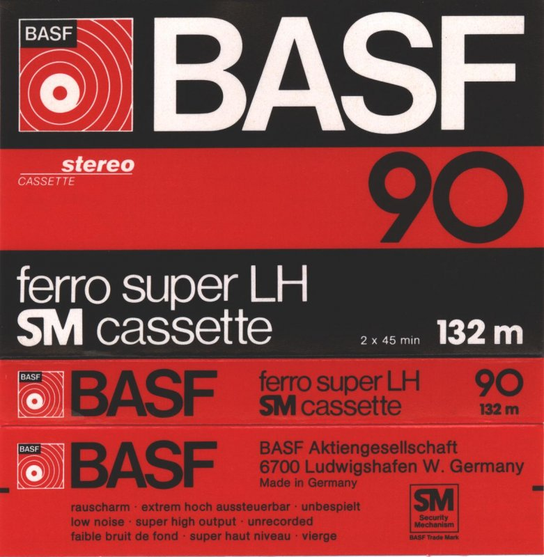 Compact Cassette: BASF  - Ferro Super LH 90