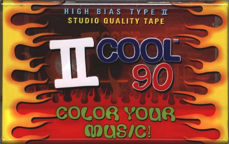 Compact Cassette ICE COOL 90 "Red" Type II Chrome 1996 USA