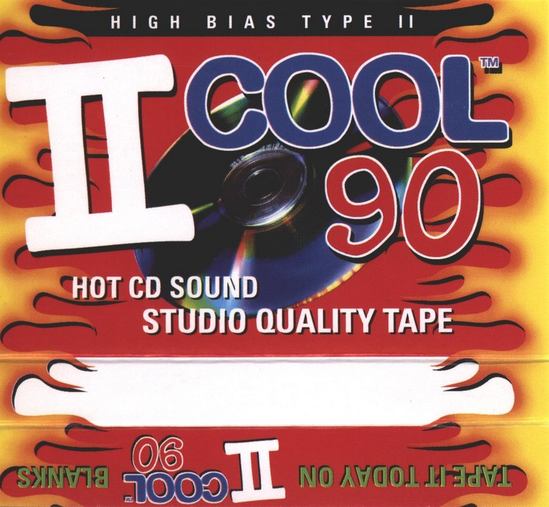 Compact Cassette ICE COOL 90 "Red" Type II Chrome 1996 USA
