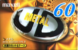 Compact Cassette Maxell Metal UD 60 "MUD-60M" Type IV Metal 1999 Japan