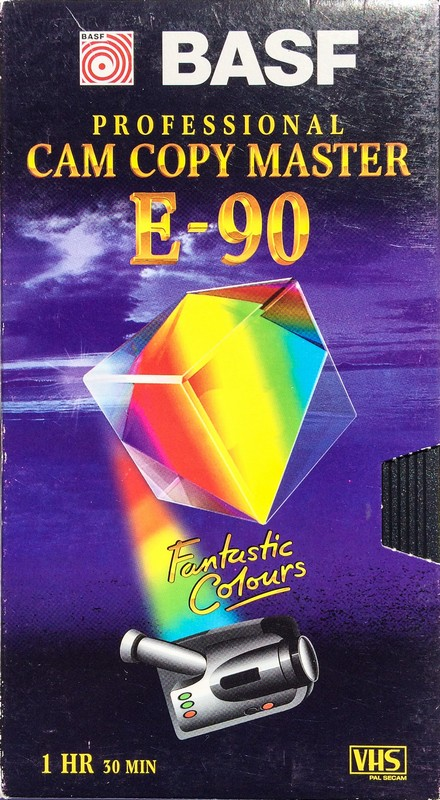 VHS, Video Home System BASF Cam Copy Master 90 Type II Chrome 1996 Europe