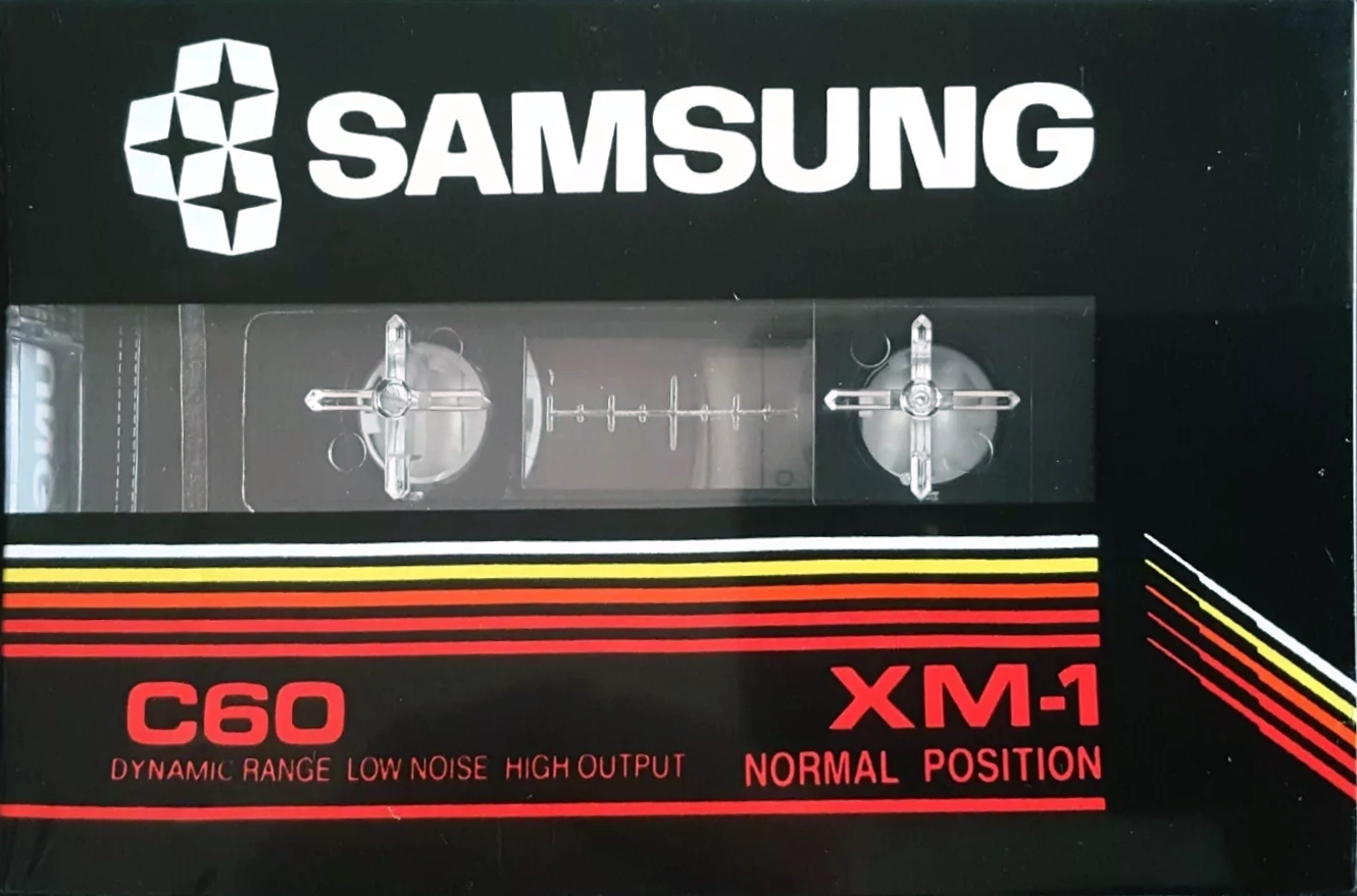 Compact Cassette Samsung XM-1 60 "white" Type I Normal 1985 Europe