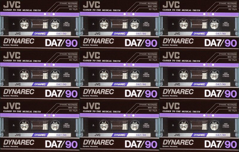 Compact Cassette:  JVC - DA7 90