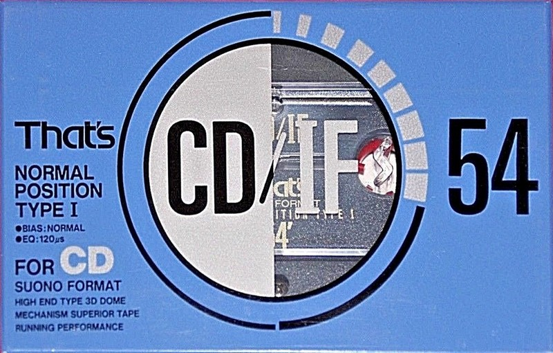 Compact Cassette Thats CD-IF 54 Type I Normal 1991 Japan