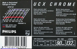 Compact Cassette Philips UCX 90 Type II Chrome 1987 Europe
