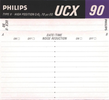 Compact Cassette Philips UCX 90 Type II Chrome 1987 Europe