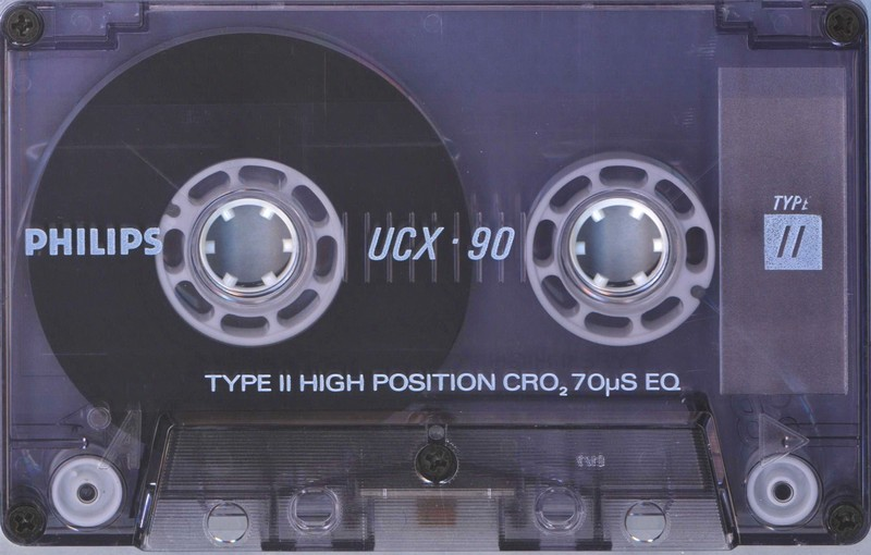 Compact Cassette Philips UCX 90 Type II Chrome 1987 Europe