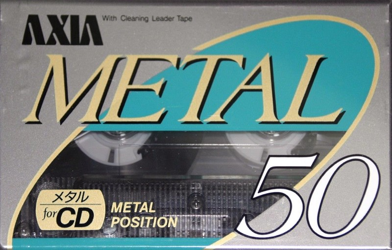 Compact Cassette AXIA Metal 50 Type IV Metal 1990 Japan