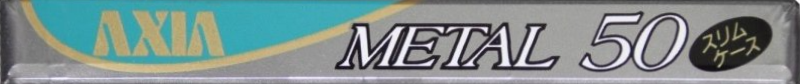 Compact Cassette AXIA Metal 50 Type IV Metal 1990 Japan