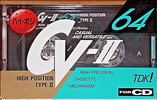 Compact Cassette TDK CV-II 64 "CV2-64" Type II Chrome 1990 Japan