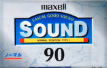 Compact Cassette Maxell Sound 90 "SD-90D" Type I Normal 1997 Japan