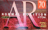 Compact Cassette TDK AR 70 "AR-70A" Type I Normal 1993 Japan