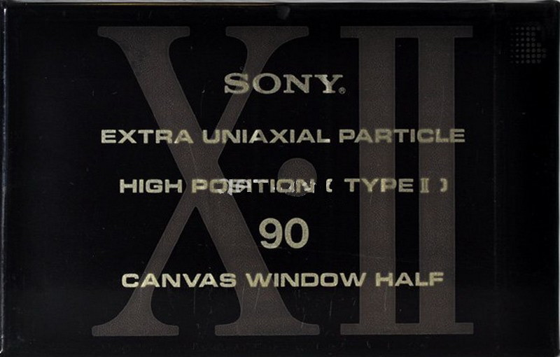 Compact Cassette Sony XII 90 Type II Chrome 1991 Japan