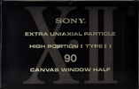 Compact Cassette Sony XII 90 Type II Chrome 1991 Japan
