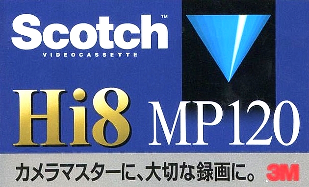 Video8, Hi8, Digital8 Scotch MP 120 Type IV Metal 1995 Japan