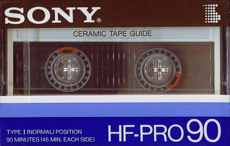 Compact Cassette Sony HF-Pro 90 Type I Normal 1985 Japan