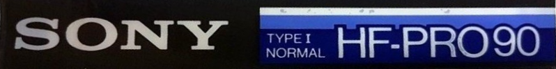 Compact Cassette Sony HF-Pro 90 Type I Normal 1985 Japan