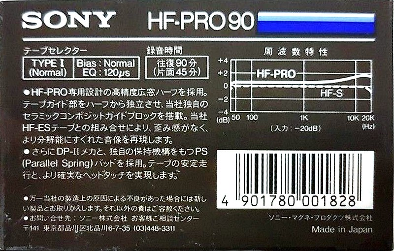 Compact Cassette: Sony  - HF-Pro 90