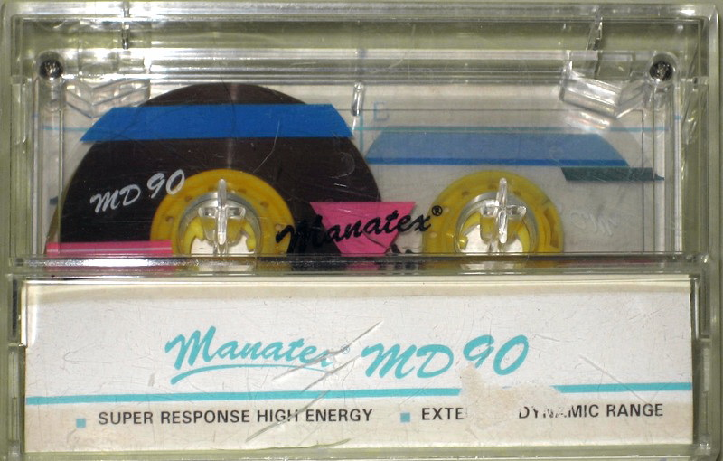 Compact Cassette Manatex MD 90 Type I Normal Hong Kong
