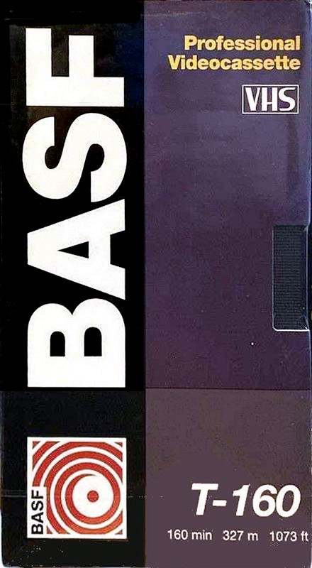 VHS, Video Home System BASF 160 Type I Normal 1994 USA