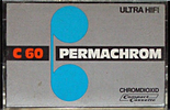 Compact Cassette Permachrom 60 Type II Chrome 1977 Europe