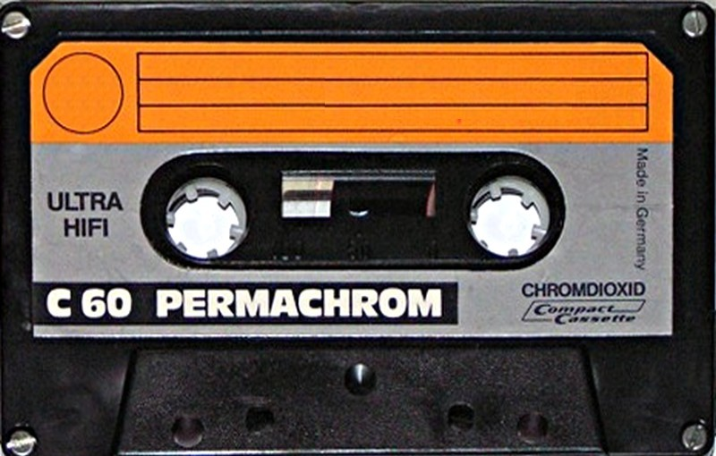 Compact Cassette Permachrom 60 Type II Chrome 1977 Europe