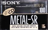 Compact Cassette Sony Metal SR 100 Type IV Metal 1990 Canada, USA