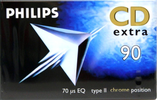 Compact Cassette Philips CD Extra 90 Type II Chrome 1997 Europe