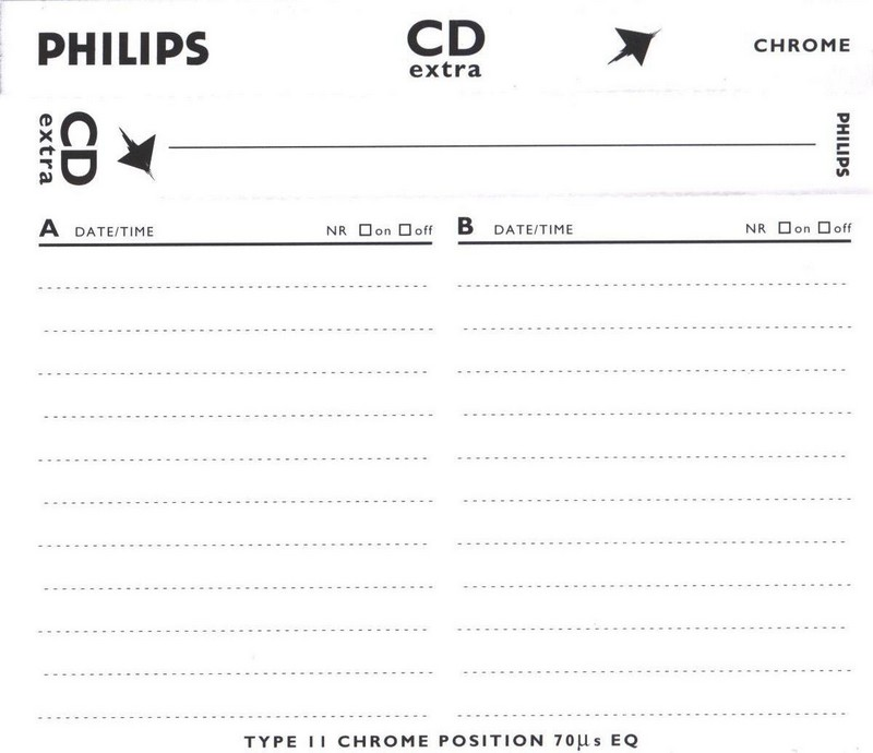 Compact Cassette: Philips  - CD Extra 90