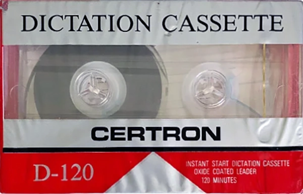Compact Cassette Certron D / Dictation 120 Type I Normal 1992 USA