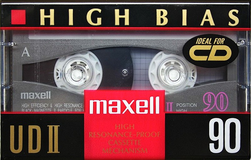 Compact Cassette Maxell UDII / UD2 90 Type II Chrome 1995 Europe