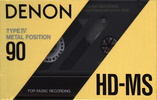 Compact Cassette Denon HD-MS 90 Type IV Metal 1990 Europe
