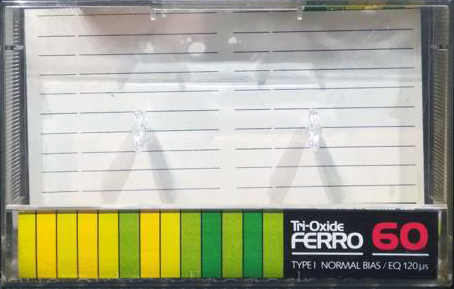 Compact Cassette PDM Tri-Oxide Ferro 60 Type I Normal 1983 Europe