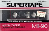 Compact Cassette SUPERTAPE MII 90 Type II Chrome 1988 USA