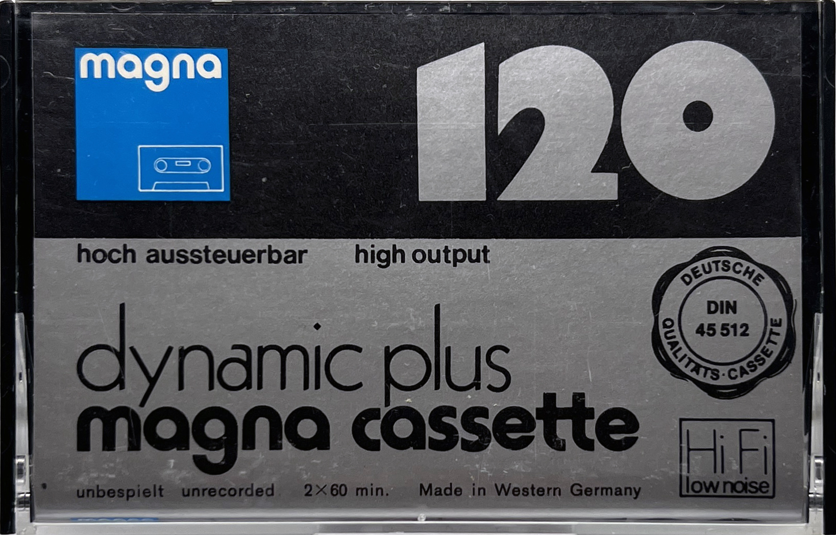 Compact Cassette Magna Dynamic Plus 120 Type I Normal 1978 Europe