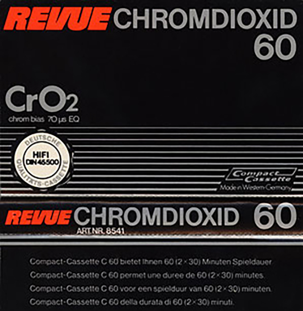 Compact Cassette Revue 60 Type II Chrome 1982 Europe