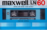 Compact Cassette Maxwell LN 60 Type I Normal Worldwide