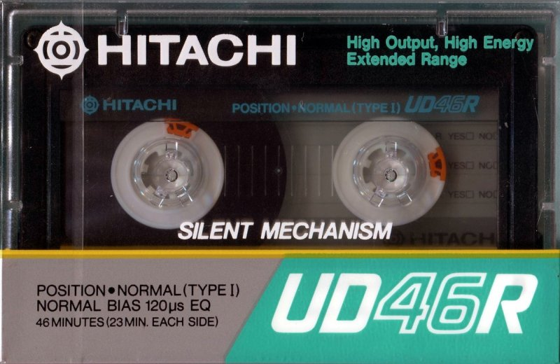 Compact Cassette Hitachi UDR 46 Type I Normal 1985 Japan