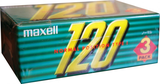 3 pack Maxell Y 120 "Y-120 3P" Type I Normal 2001 Japan