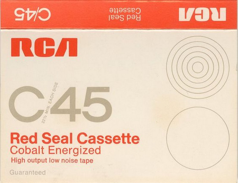 Compact Cassette RCA Red Seal 45 Type I Normal USA