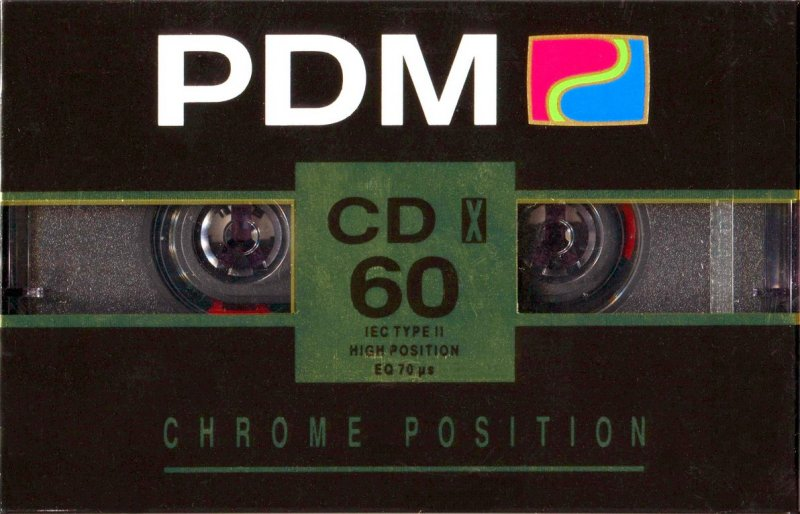 Compact Cassette PDM CD X 60 Type II Chrome 1991 Europe