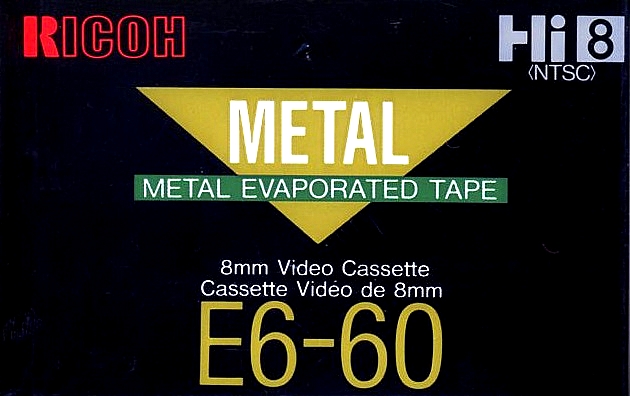 Video8, Hi8, Digital8 Ricoh 60 "E6-60" Type IV Metal North America
