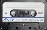 Compact Cassette Master LNX 90 Type I Normal 1989 Canada