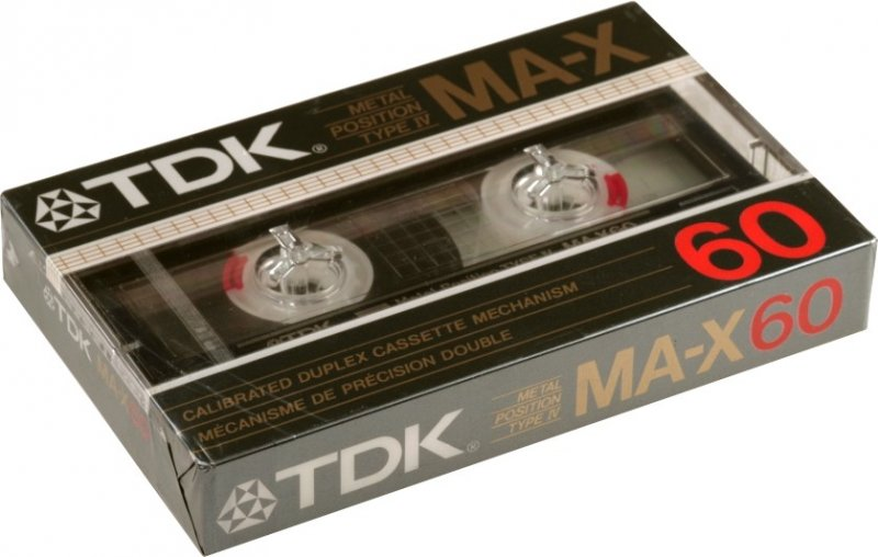 Compact Cassette TDK MA-X 60 Type I Normal 1986 North America