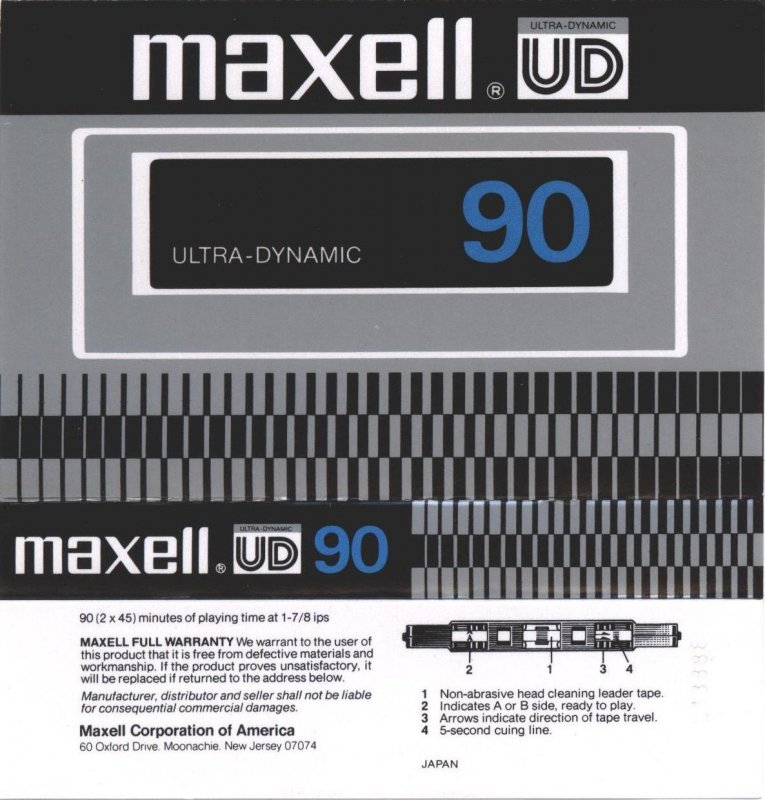 Compact Cassette: Maxell / Hitachi Maxell - UD 90